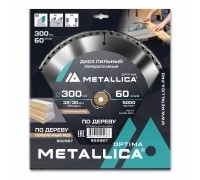 Диск пильный по дереву METALLICA Optima 300x32/30х3.2х60z