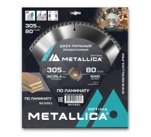 Диск пильный по ламинату METALLICA Optima 305x30/25.4х3.0х80z
