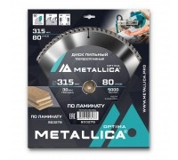 Диск пильный по ламинату METALLICA Optima 315x30х3.2х80z
