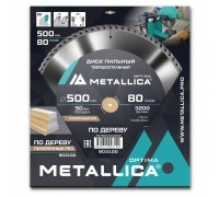 Диск пильный по дереву METALLICA Optima 500x50х4.0х80z