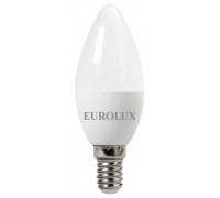 Лампа светодиодная EUROLUX LL-E-C37-5W-230-2.7K-E14