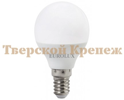 Лампа светодиодная EUROLUX LL-E-G45-7W-230-4K-E14 Лампа светодиодная EUROLUX LL-E-G45-7W-230-4K-E14