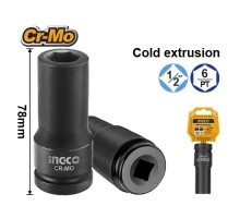 Головка торцевая глубокая ударная INGCO 1/2" 15 мм