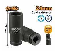 Головка торцевая глубокая ударная INGCO 1/2" 24 мм