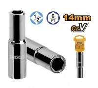 Головка торцевая удлиненная INGCO 1/2" 14 мм