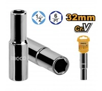 Головка торцевая удлиненная INGCO 1/2" 32 мм
