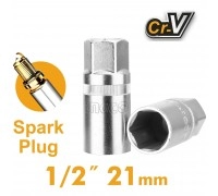 Головка свечная INGCO 1/2" 21 мм 1/2"