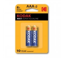 Батарейки Kodak LR03-2BL MAX SUPER Alkaline [K3A-2]