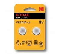 Батарейки Kodak CR2016-2BL MAX Lithium