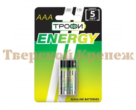 Батарейки Трофи LR03-2BL ENERGY Alkaline Батарейки Трофи LR03-2BL ENERGY Alkaline