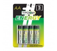 Батарейки Трофи LR6-4BL ENERGY Alkaline