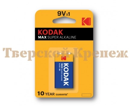 Батарейки Kodak 6LR61-1BL MAX SUPER Alkaline [K9V-1]