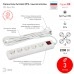 Удлинитель электрический ЭРА UX-5es-3.0м на 5 розеток