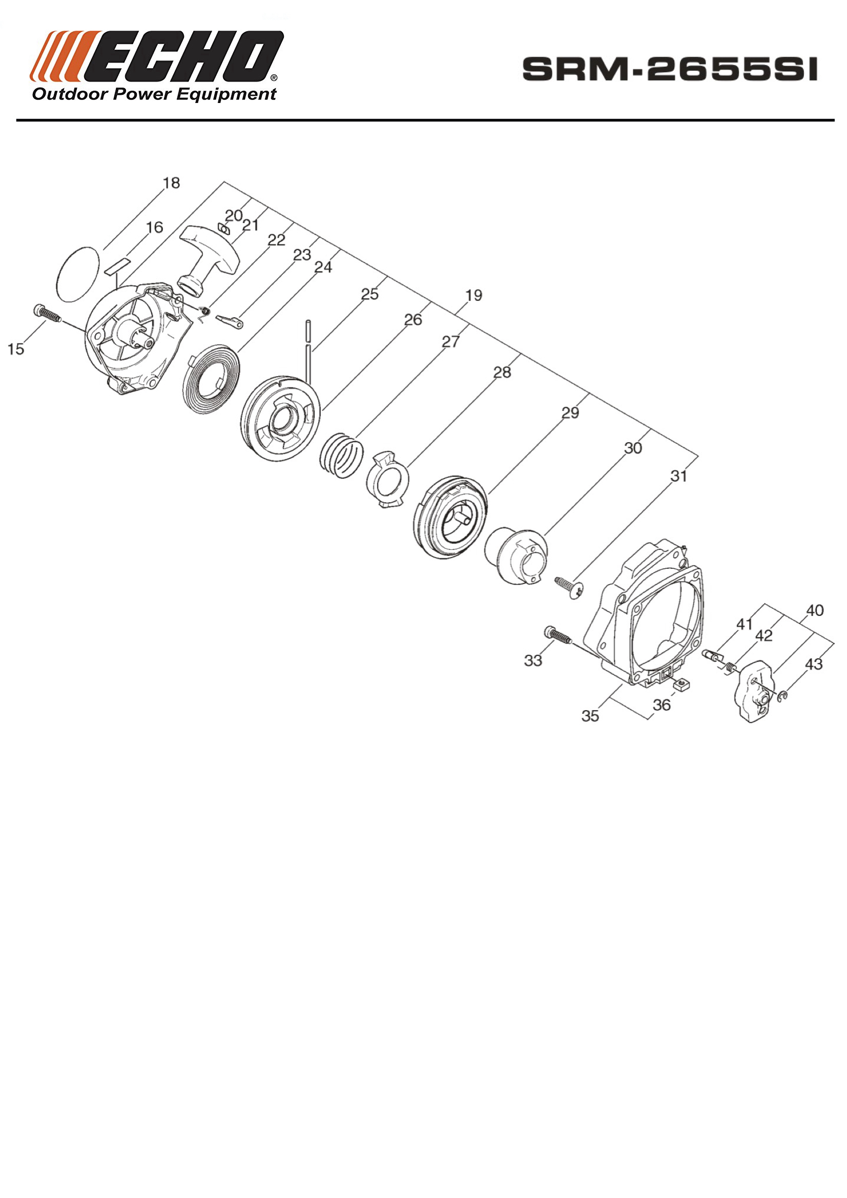 Echo srm 2655si. Плата собачек стартера srm2655si Echo.