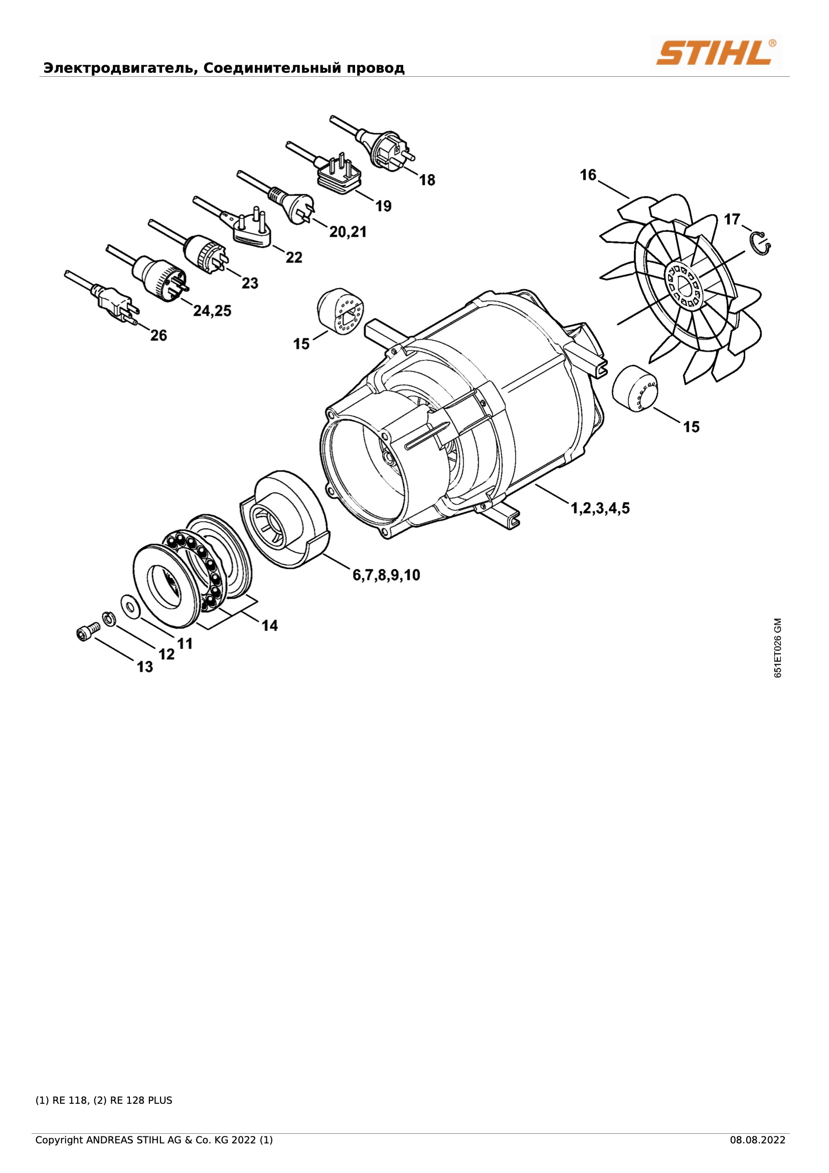 Мойки высокого давления STIHL RE 108, RE 118, RE 128 PLUS